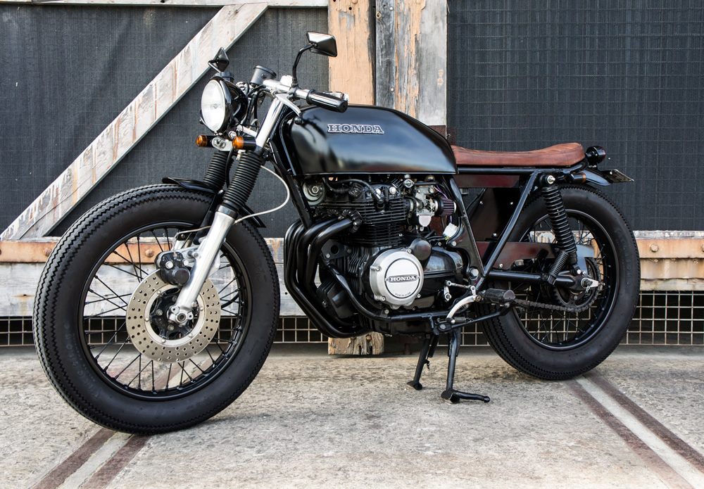 1975 Honda CB400F brat by Salty Speed Co